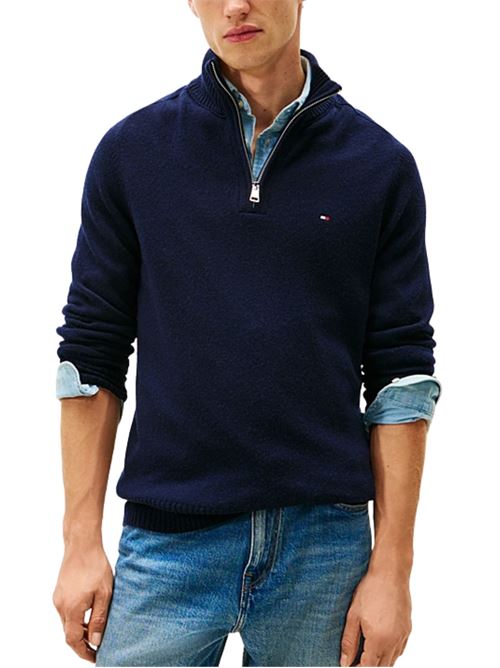 Maglioncino in lana con 1/2 zip Tommy Hilfiger | MW0MW36536DW5